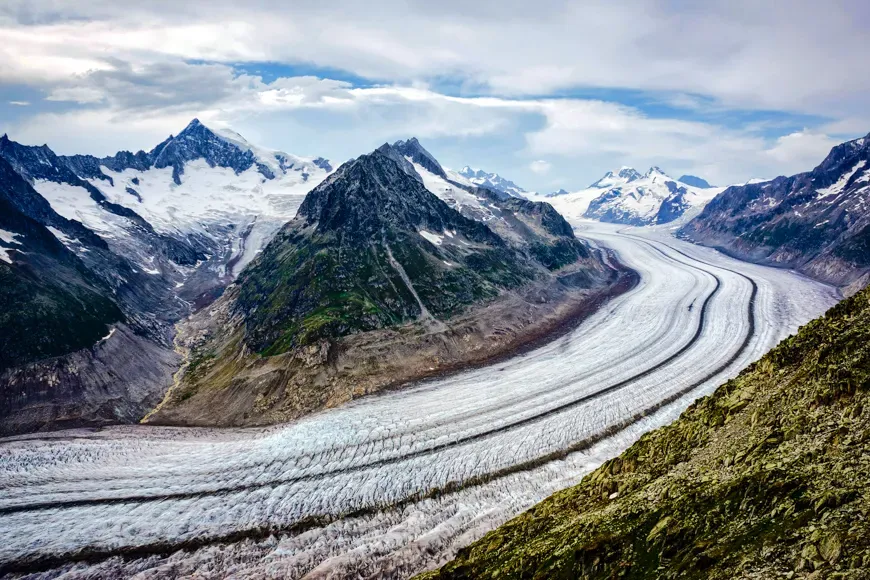 Aletsch glacier, switzerland